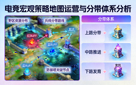 电竞宏观策略地图运营与分带体系分析画面